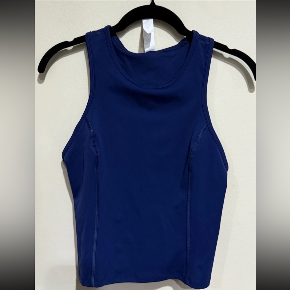 lululemon athletica sz 4 Navy Performance Racerback Tank